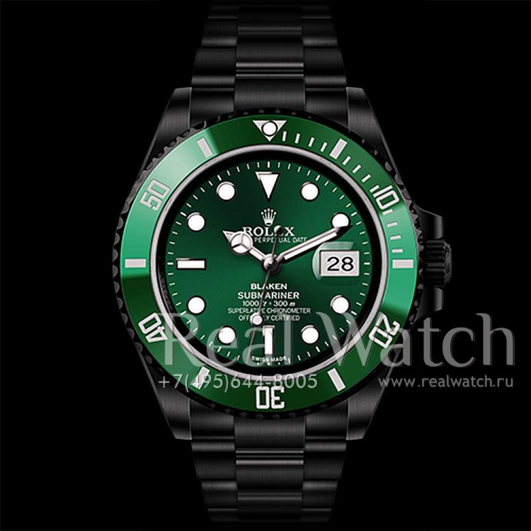 Rolex Submariner Date Hulk 116610LV-0002 Blaken Edition (Арт. RW-9572) (ref.# 116610LV-0002 Blaken)
