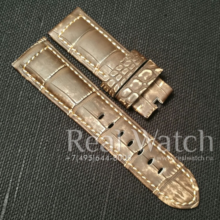 Ремешок для часов Panerai из кожи аллигатора 24 мм (Арт. BELT-PN004) (ref.# )