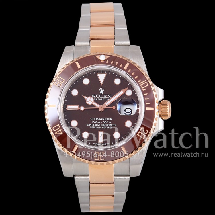 Rolex Submariner Two Tone Brown (Арт. 048-338) (ref.# )