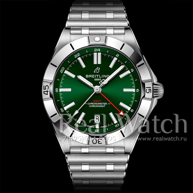 Breitling Chronomat Automatic GMT 40 Green A32398101L1A1 (Арт. RW-10119) (ref.# A32398101L1A1)