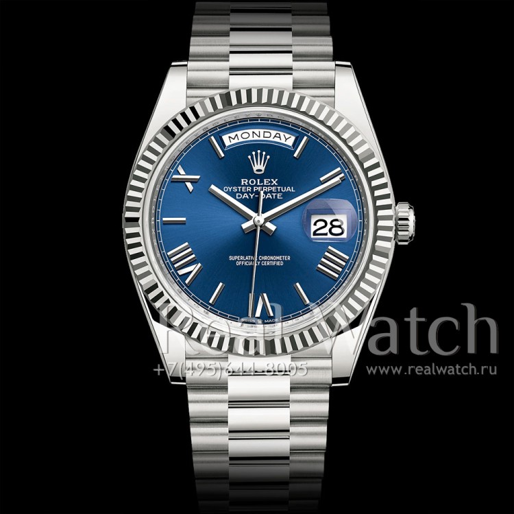 Rolex Day-Date 40 mm White Gold Blue Dial (Арт. RW-9172) (ref.# 228239-0007)