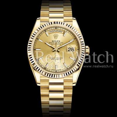 Rolex Day-Date 36 mm Yellow Gold Champagne Dial (Арт. RW-9173)
