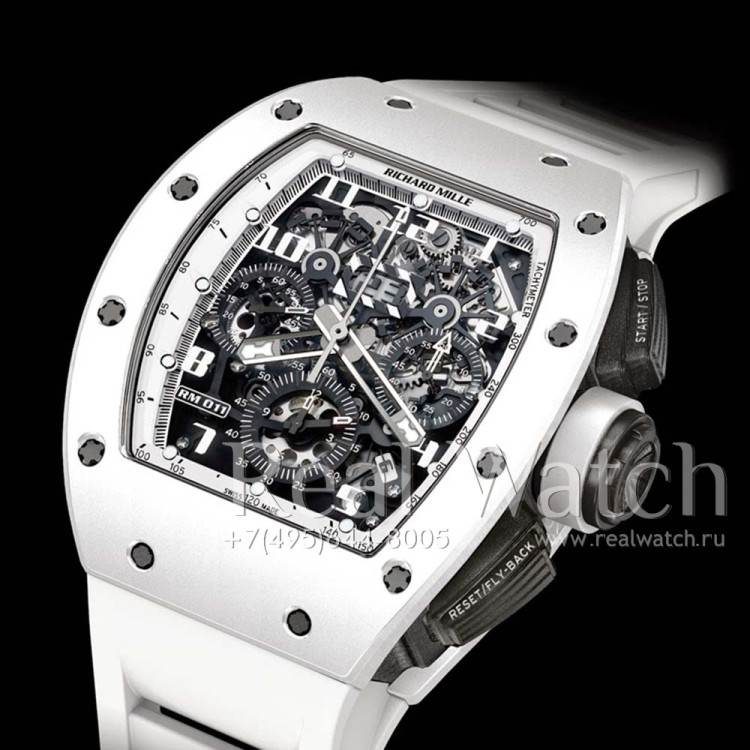 Richard Mille RM 011 Flyback Chronograph White Ghost (Арт. RW-8906) (ref.# RM 011)