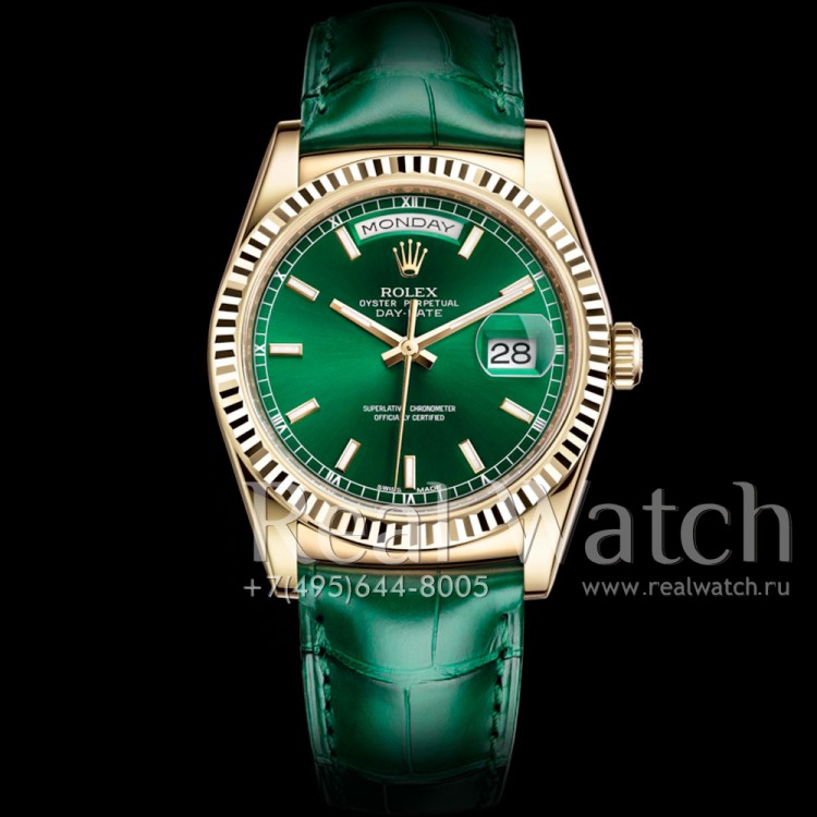 Rolex Day-Date 36 mm Yellow Gold Green Dial (Арт. RW-9174) (ref.# 118138-0003)