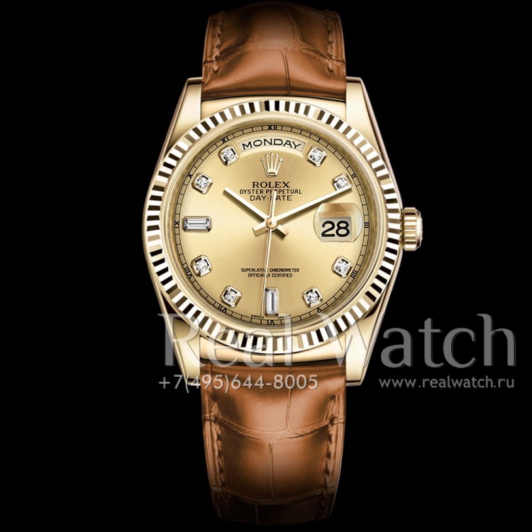 Rolex Day-Date 36 mm Yellow Gold Champagne Dial (Арт. RW-9176) (ref.# 118138-0074)