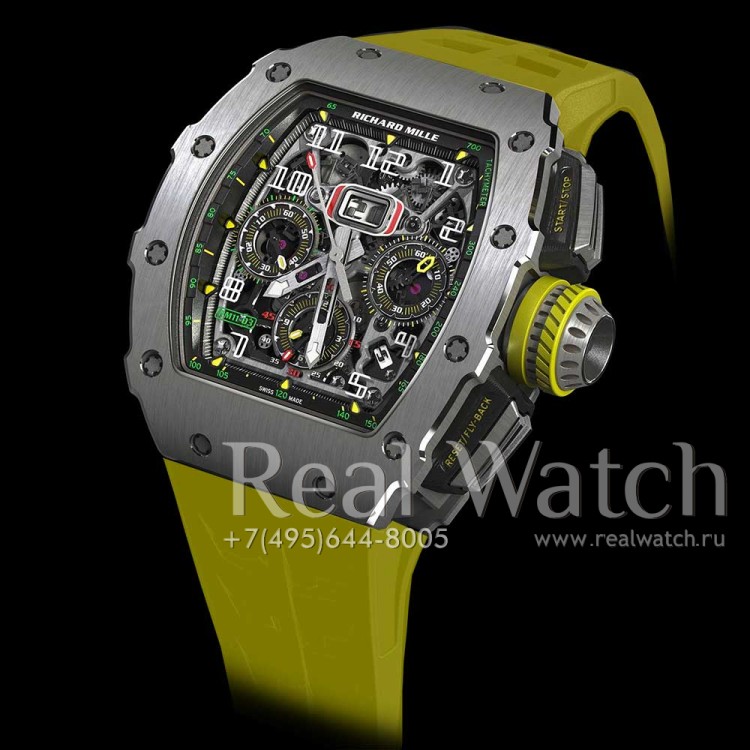Richard Mille RM 11-03 Automatic Flyback Chronograph Yellow (Арт. RW-9525) (ref.# RM 011-03)