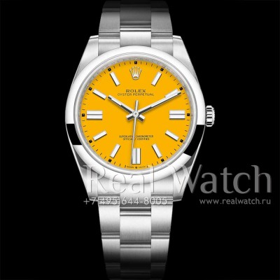 Rolex Oyster Perpetual 41mm Yellow Dial (Арт. RW-9274)