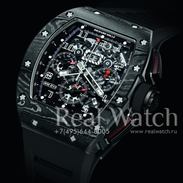Richard Mille RM 011 Flyback Chronograph NTPT Carbon (Арт. RW-8856) (ref.# RM 011)
